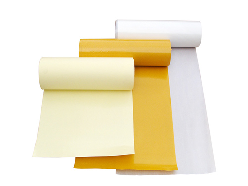 厂家供应黄色双塑单硅压纹离型纸 单双面格拉辛离型纸可定制